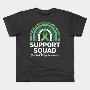 Support Squad Cerebral Palsy For Women Kids Cp Awareness Kids T-Shirt